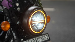 Minus headlight with full ring 150 watt