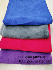 Microfiber Cloth for Car Cleaning and Detailing, Dual Sided, Extra Thick Plush Microfiber Towel Lint-Free Pack of 1, Multicolor