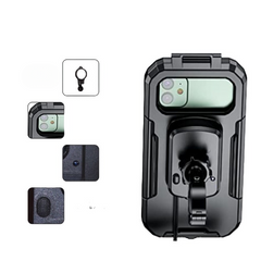Simtac Waterproof Mobile Holder with Wireless Charger & USB-C for Bikes/Scooters | MHWPWC-15C