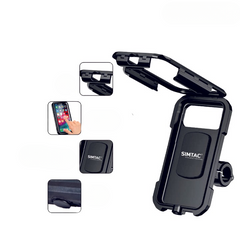 Simtac Waterproof Mobile Holder with Wireless Charger & USB-C for Bikes/Scooters | MHWPWC-15C