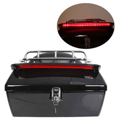 Motorcycle Accessories Part Trunk Top Case Motorcycle Rear Luggage Box with Backrest and Shelf for Super Meteor 650-Viral