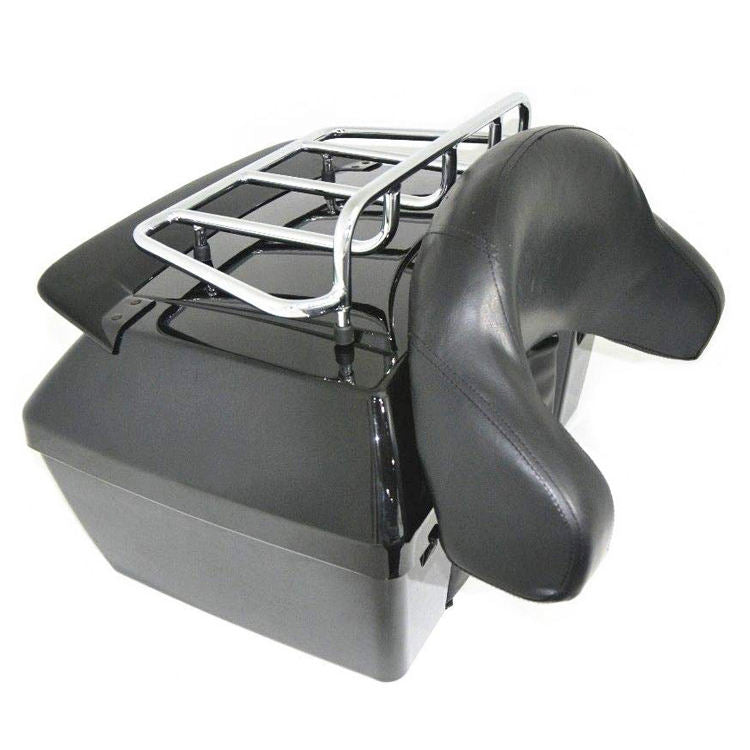 Motorcycle Accessories Part Trunk Top Case Motorcycle Rear Luggage Box with Backrest and Shelf for Super Meteor 650-Viral