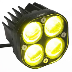 LIU HJG Original 4X4 Lens Cree and projector 40*40 each 80Watt Fog Light Dual Colour (White/Yellow) Auxiliary Light With Harness and Light Clamp For All Motorcycles/Scooters/Cars