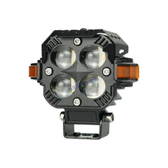 HJG S65  Hazard 4x4 Lens Foglight with Wiring Kit Combo Hazard  4x4 Lens Projector Fog with Wiring 120 Watt