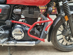 Cross Crash Guard with Delrin Sliders(Flat) leg guard/Crash Guard for Honda H'ness CB 350,Honda RS 350,Honda Dlx pro