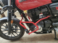 Cross Crash Guard with Delrin Sliders(Flat) leg guard/Crash Guard for Honda H'ness CB 350,Honda RS 350,Honda Dlx pro