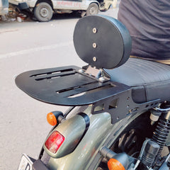 Top Rack Plate PU Cushion Backrest for Jawa 42,Jawa 42 2.1,Jawa Classic 300,