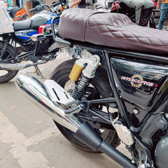 Growler With DB Killer Exhaust For Royal Enfield Interceptor , Continental GT650