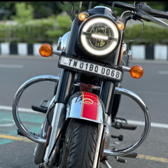 7" Inch Small Minus with DRL 110 Watts RP-5 LED Headlight for All ROYAL ENFIELD Models