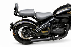 Laser Edge Round Cushion Backrest for Jawa 42 Bobber