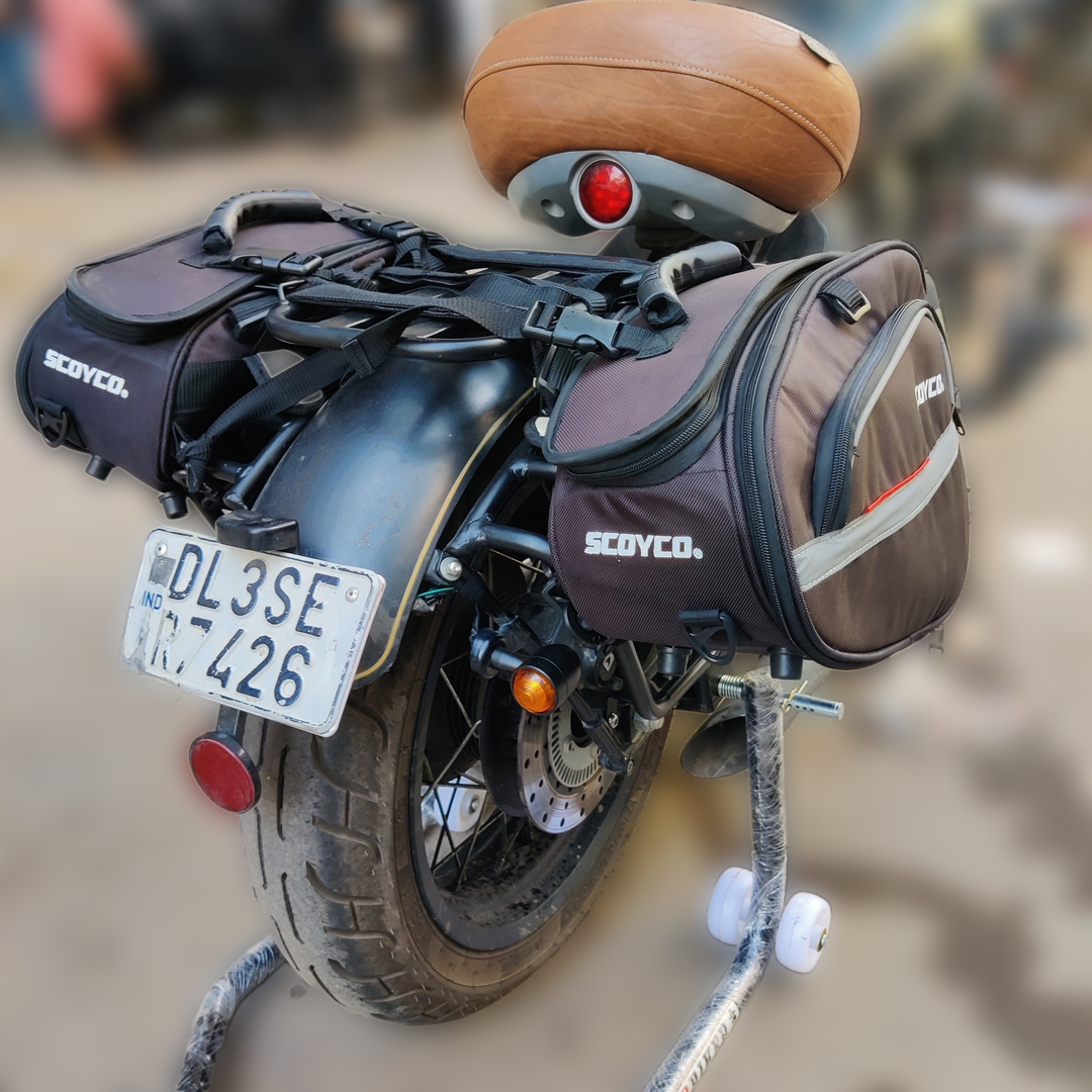 Carrier Saddle Bags for Jawa Perak, Jawa 42 Bobber – Heavy-Duty