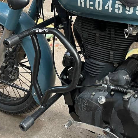 Engine Guard Crash Bar – Fits Royal Enfield Classic 500 Pegasus & 350 (2021), Black