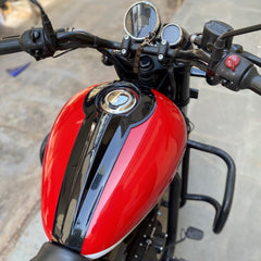 Royal Enfield Meteor 350 Tank Protection | Best Tank Pad Cover | Tank Scratch Protection | Modified Looks | Saiga Parts Modification Accessories