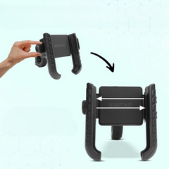 Simtac Quick Lock Jaw Grip Mobile Holder with Universal Fitment for Bikes & Scooters | JQL1