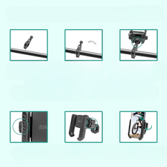 Simtac Quick Lock Jaw Grip Mobile Holder with Universal Fitment for Bikes & Scooters | JQL1