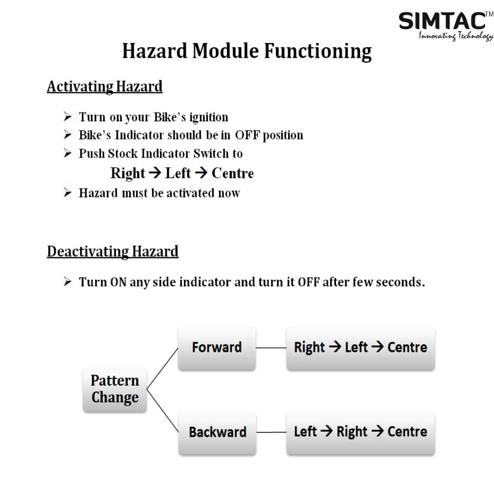 SWITCHLESS [V4.0] Bajaj Pulsar NS/AS - Compatible Simtac PNP Hazard Fl ...