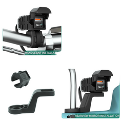 Simtac rapidride pro 51w with USB-A & Type-C charger with voltmeter