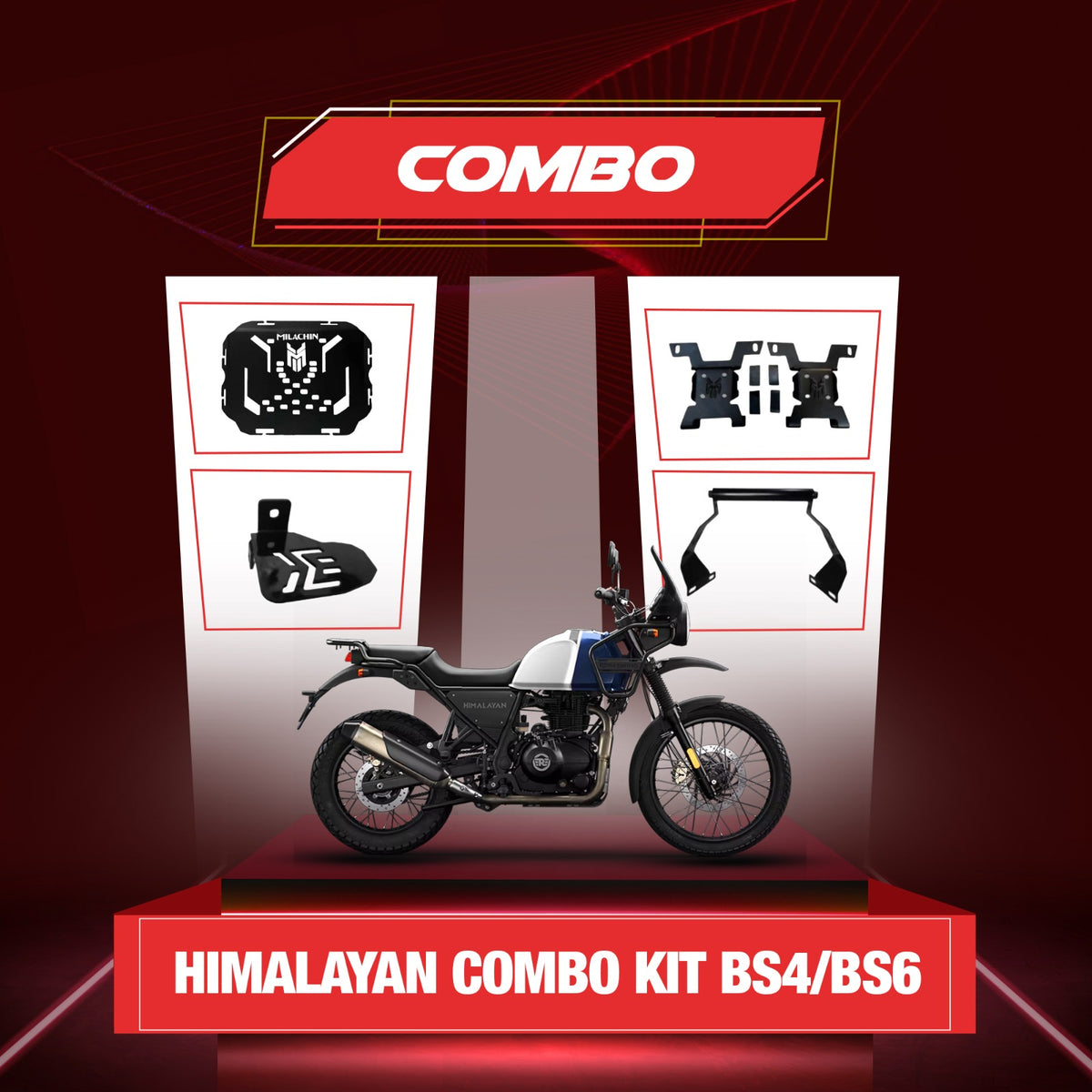 Royal Enfield Himalayan Combo Kit BS4/BS6 - Black Edition
