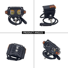 LIU HJG Future EYE S60 LED Fog Light with Wiring Kit Yellow/White Red Devil Eye & DRL