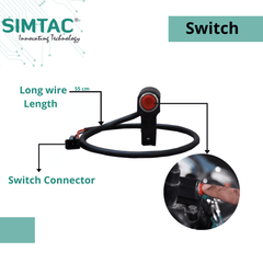 Honda Hornet | Compatible | Simtac | With Switch [V6.0] | PNP Hazard Flasher / Adapter / Module | HRNT-WS6