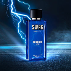 SWAG THUNDER Perfume for Men - Eau De Parfum for Men + Windproof Balaclava Ski Mask for Men & Women - Cold Weather Face Gear for Motorcycle Riding & Winter Sports