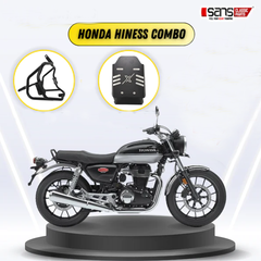 Honda Hiness Tripod Crash Guard & Bash Plate Black Combo