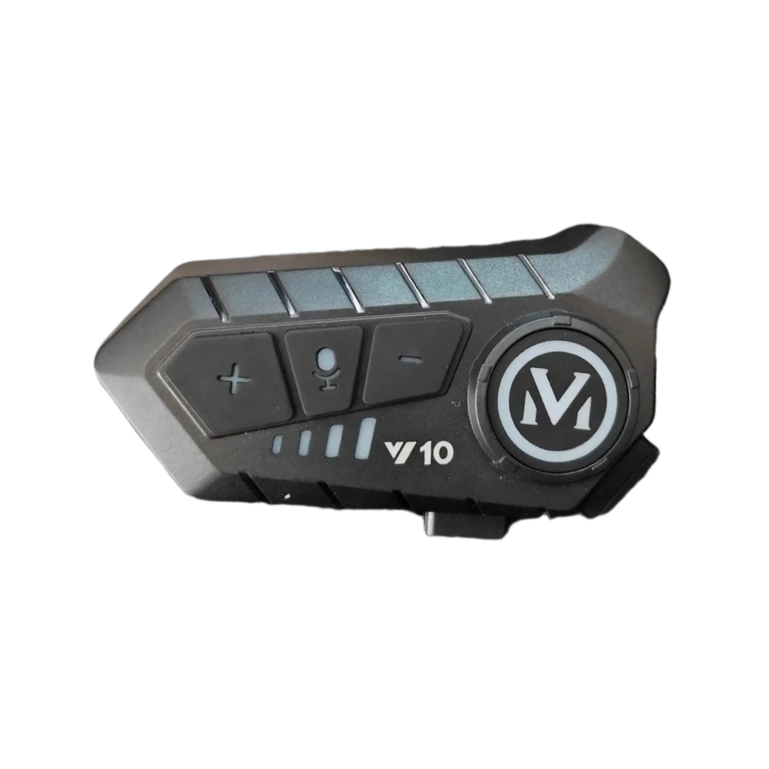 V10 Wireless Helmet Earphones Bluetooth Intercom Headset with Mic – Motorcycle Handsfree Calling, Music & Navigation Audio System