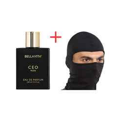 CEO Man - EAU DE PARFUM + Windproof Balaclava Ski Mask for Men & Women - Cold Weather Face Gear for Motorcycle Riding & Winter Sports