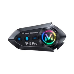 V12 PRO Motorcycle Helmet Intercom Bluetooth Speaker Earphone