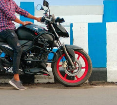 Economy Cross Crash Guard with Nylon(Round) leg guard/Crash Guard for Tvs Apache 4v 160/200