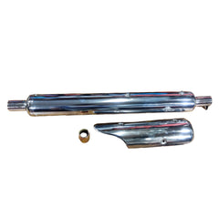 Stock Silencer Replica With Jaali For Royal Enfield Classic 350-500cc, Standard 350-500cc, Electra BS3/BS4/BS6