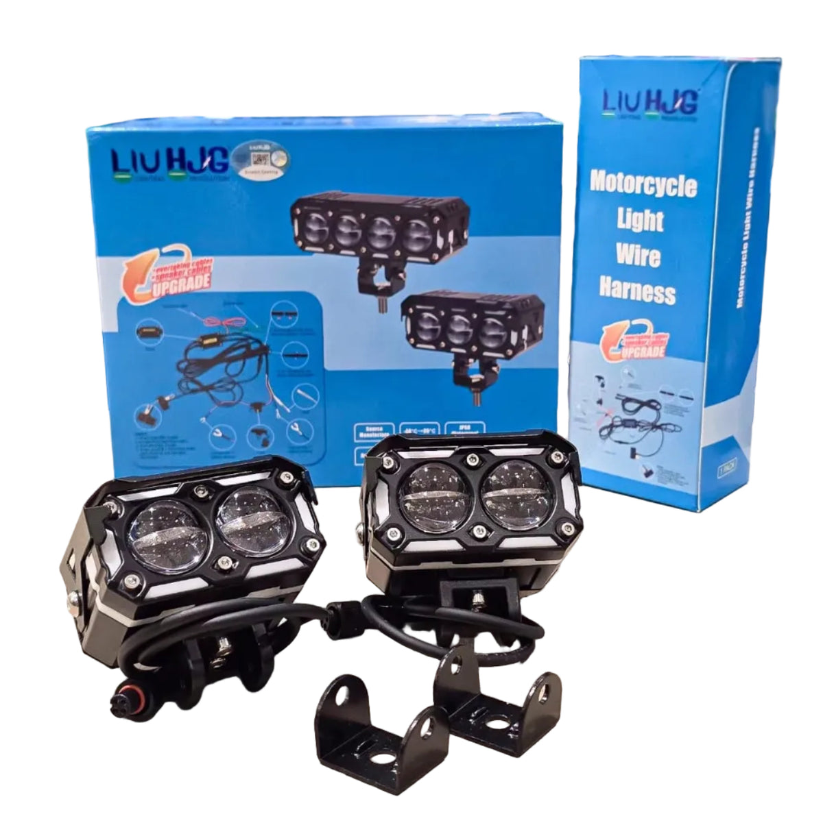 2 Led Heavy Fog Light With Wiring Harness