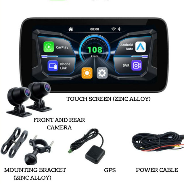 Sash S15 6.25" Motorcycle Wireless Touch Screen