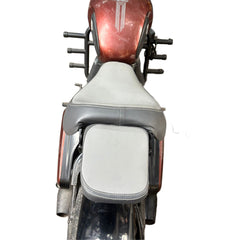 Premium Foldable Seat for Jawa 42 Bobber/Perak - 100kg Load Capacity with Flat Footrest