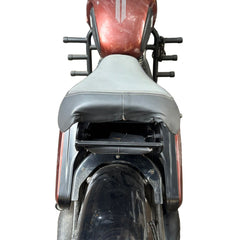 Premium Foldable Seat for Jawa 42 Bobber/Perak - 100kg Load Capacity with Flat Footrest