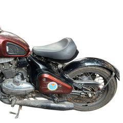 Premium Foldable Seat for Jawa 42 Bobber/Perak - 100kg Load Capacity with Flat Footrest