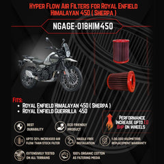NGAGE Hyper Flow Air Filter for Royal Enfield Himalayan 450 Sherpa & Guerrilla 450