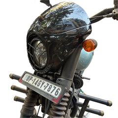 Vivid Black Fairing Mask Front Cowl Headlamp Visor