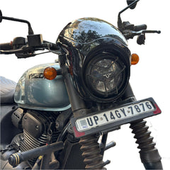 Vivid Black Fairing Mask Front Cowl Headlamp Visor