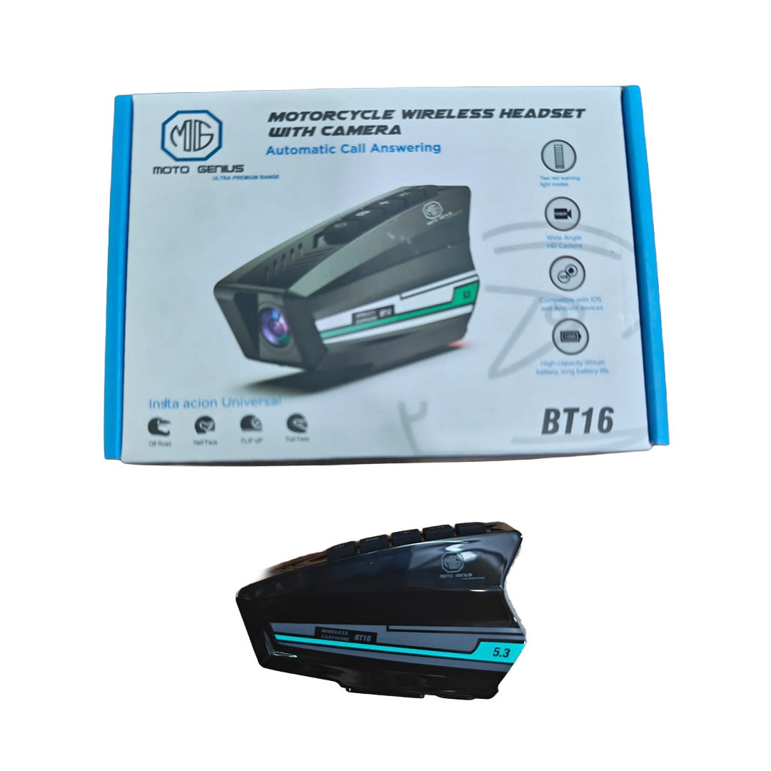 Motorcycle Wireless Headset with Camera BT16