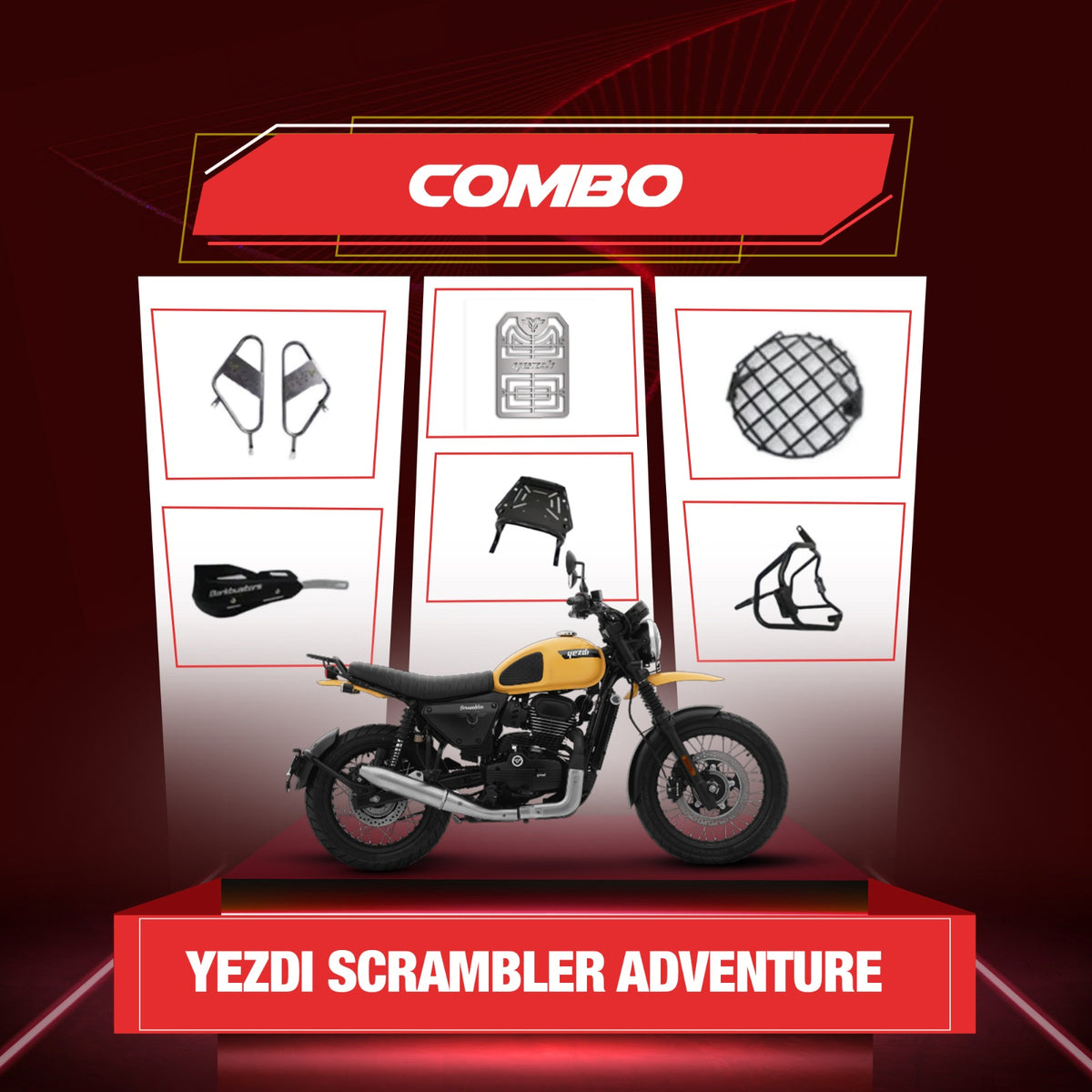 Yezdi Scrambler Adventure Combo