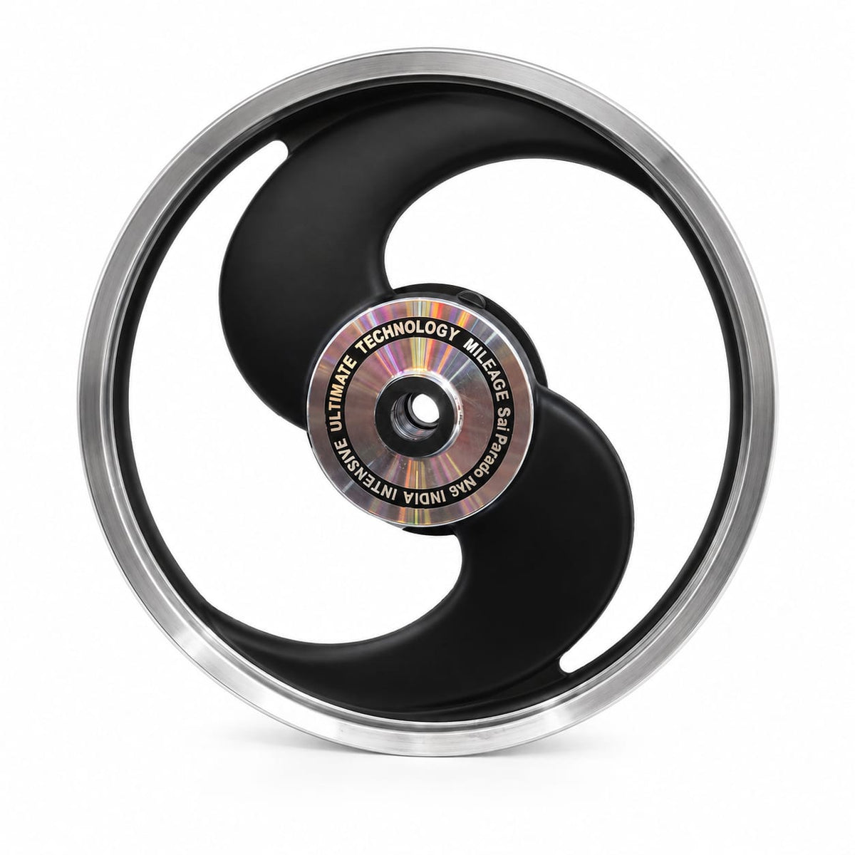 2S Black Alloy wheel for Royal Enfield Classic 350 and Standard Batallion Reborn Single  Disc