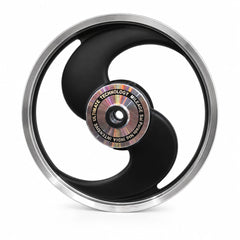 2S Black Alloy wheel for Royal Enfield Classic 350 and Standard Batallion Reborn Single  Disc
