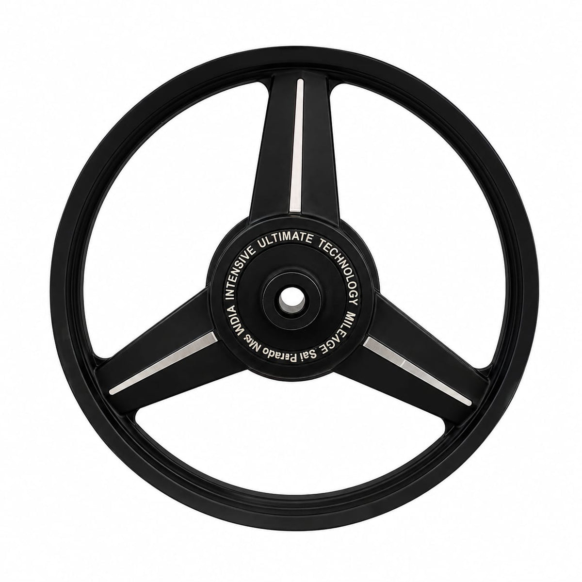 Mercedes Black Sai Parado  Alloy wheel for Royal Enfield Classic 350 and Standard Batallion Reborn Single  Disc