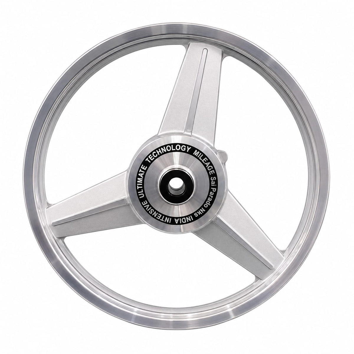 Silver Mercedes Sai Parado  Alloy wheel for Royal Enfield Classic 350 and Standard Batallion Reborn Single  Disc