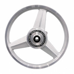 Silver Mercedes Sai Parado  Alloy wheel for Royal Enfield Classic 350 and Standard Batallion Reborn Single  Disc
