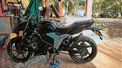 Economy Cross Crash Guard with Nylon(Round) leg guard/Crash Guard for Tvs Apache 4v 160/200