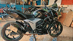 Economy Cross Crash Guard with Nylon(Round) leg guard/Crash Guard for Tvs Apache 4v 160/200