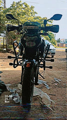 Economy Cross Crash Guard with Nylon(Round) leg guard/Crash Guard for Tvs Apache 4v 160/200