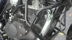 Cross Crash Guard with Delrin Sliders(Flat)Tripod leg guard/Crash Guard for Royal Enfield Hunter, Meteor 350,Reborn 350